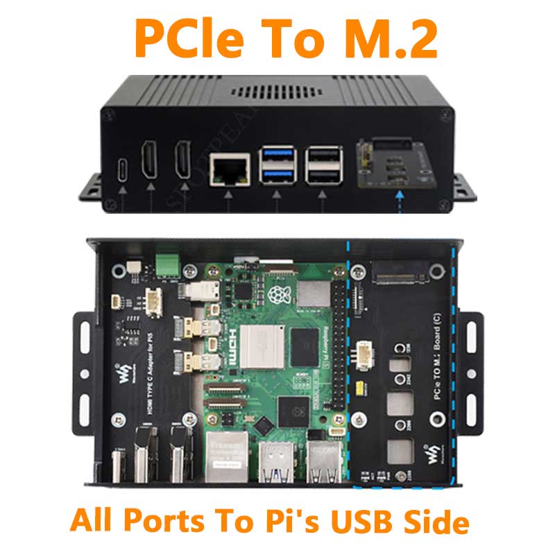 Nvme Ssd - مجموعة حافظة Raspberry Pi 5 Box