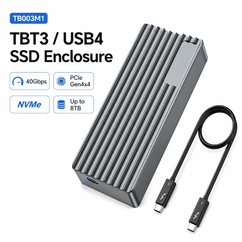 External Ssd - علبة خارجية لـ TBT3/USB4 M.2 NVMe