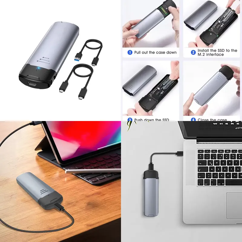 علبة M2 NVMe SSD بسرعة 10 جيجا - مراجعة External Ssd وسعره