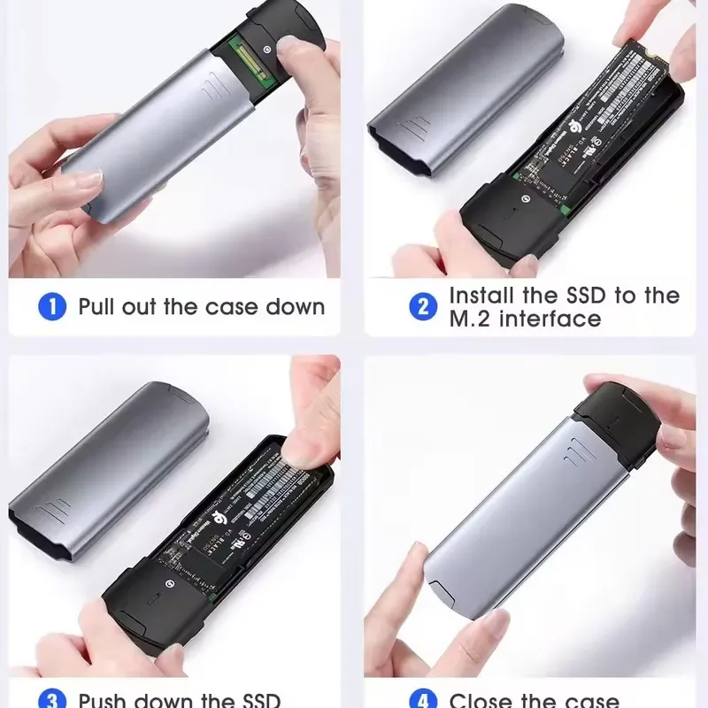 علبة M2 NVMe SSD بسرعة 10 جيجا - مراجعة External Ssd وسعره