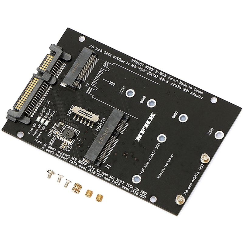 محول M.2 NGFF MSATA SSD إلى SA - مراجعة Sata Ssd وسعره
