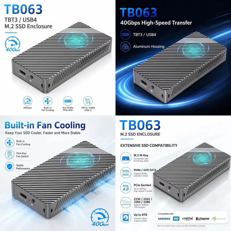 علبة AP01 لـ M.2 SSD مع تبريد  - مراجعة Sata Ssd وسعره